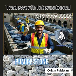 Pumice for denim washing